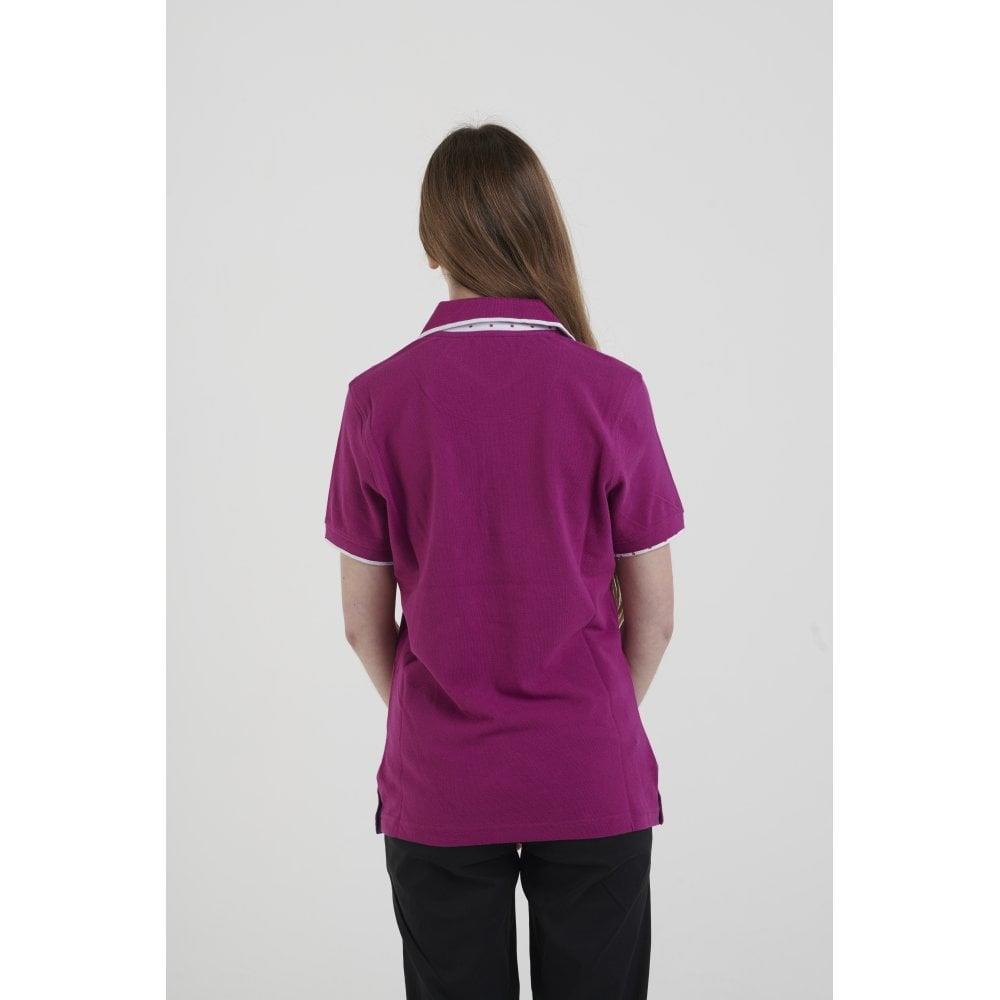 Hazy Blue Womens Short Sleeve Polo Shirt - Abby - Just £14.99! Shop now at Warwickshire Clothing.