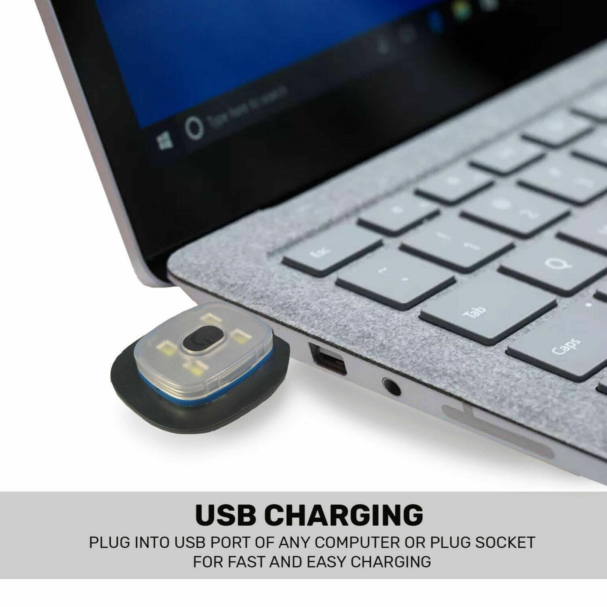 Rock Jock LED Camping Battery Rechargeable USB Head Torch - Just £6.99! Shop now at Warwickshire Clothing.