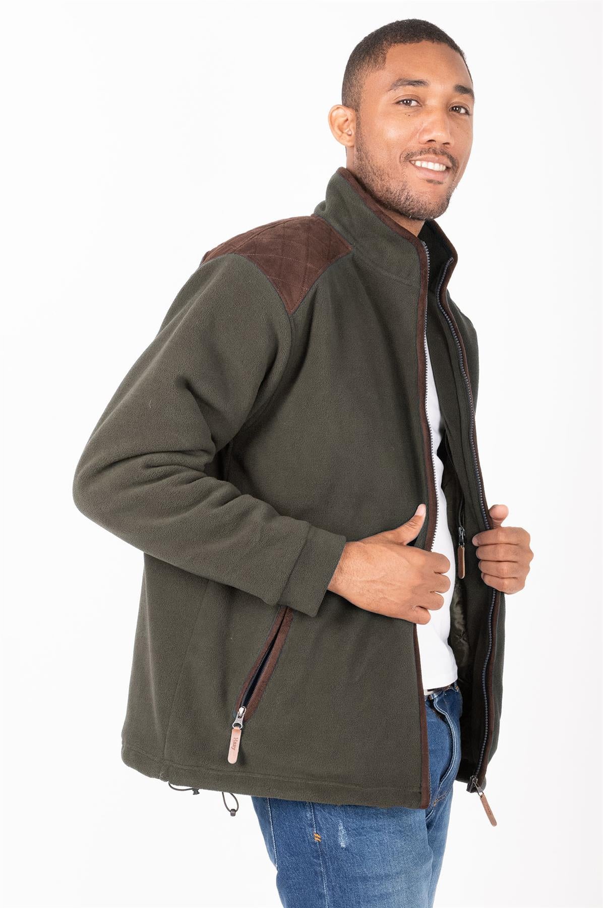Hazy Blue Marlon Mens Padded Fleece Quilted Jacket - Just £34.99! Shop now at Warwickshire Clothing.