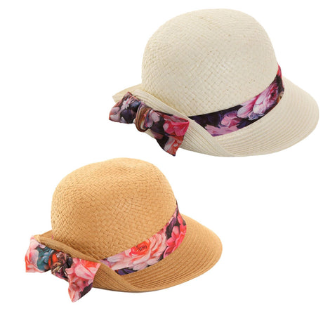 Hazy Blue STRAW CLOCHE Womens Hat - Just £14.99! Shop now at Warwickshire Clothing.