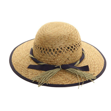 Hazy Blue STRAW WITH RIBBON BAND Womens Hat - Just £9.99! Shop now at Warwickshire Clothing.