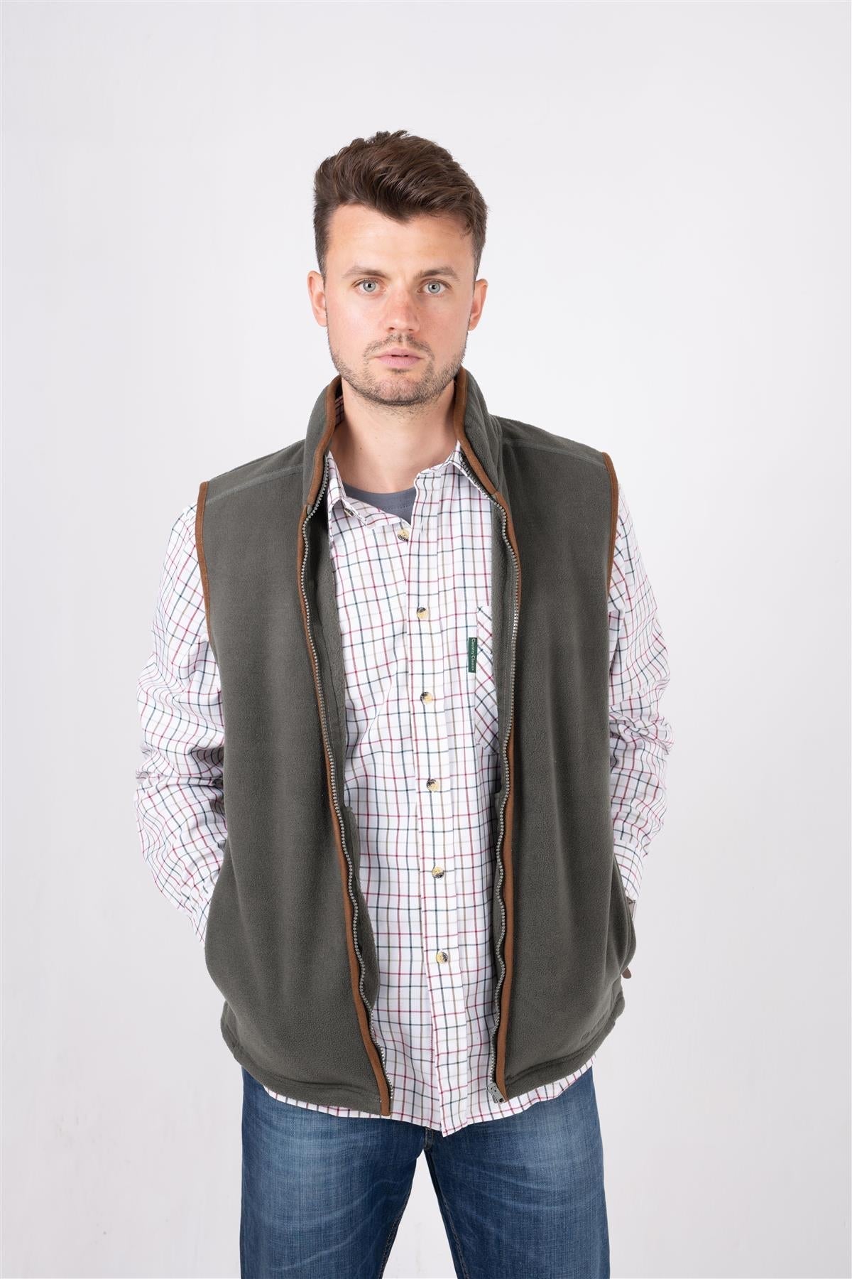 Hazy Blue Mens Fleece Waistcoat Gilet Bodywarmer - Bentley - Just £22.99! Shop now at Warwickshire Clothing.