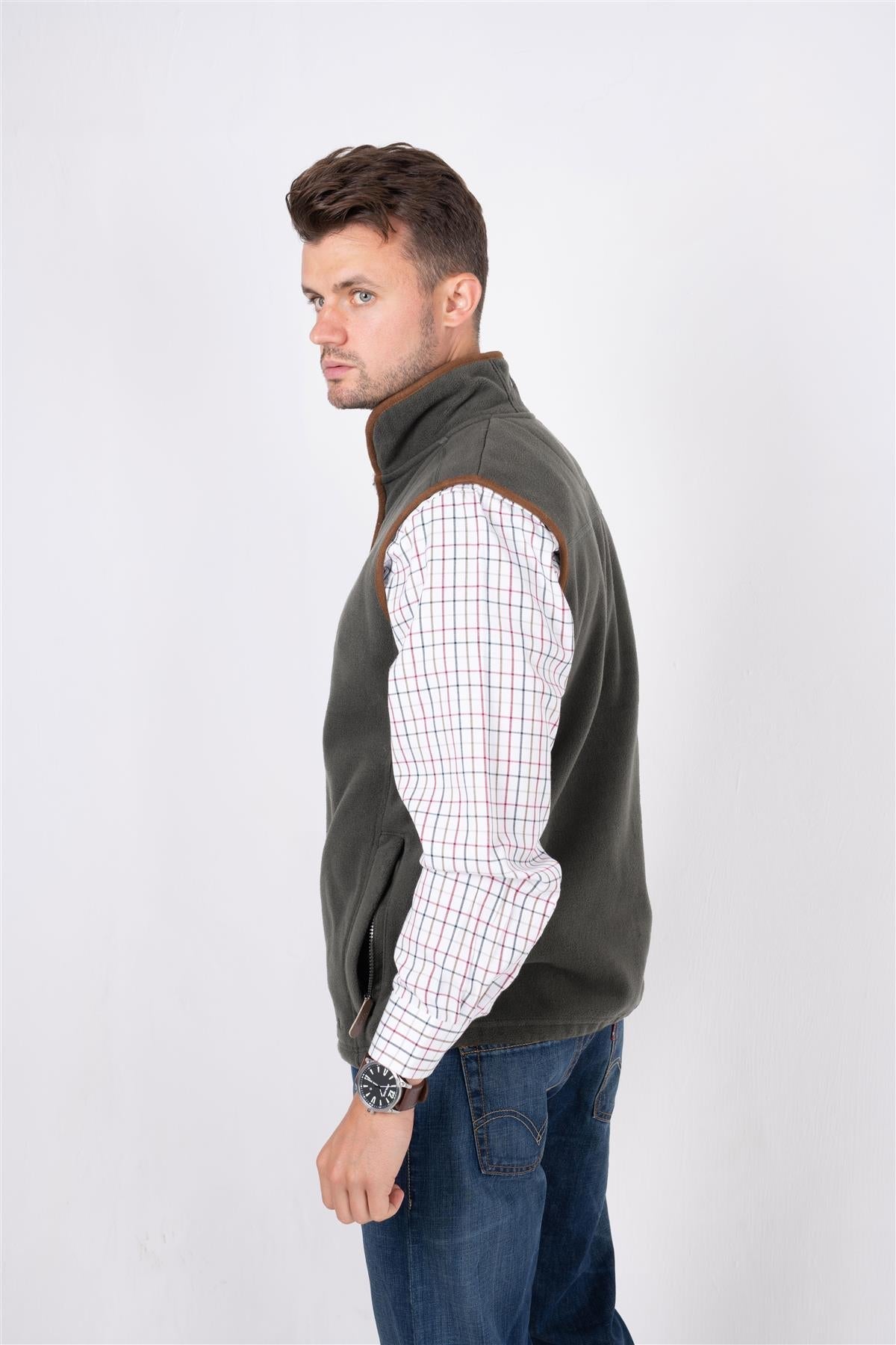 Hazy Blue Mens Fleece Waistcoat Gilet Bodywarmer - Bentley - Just £22.99! Shop now at Warwickshire Clothing.