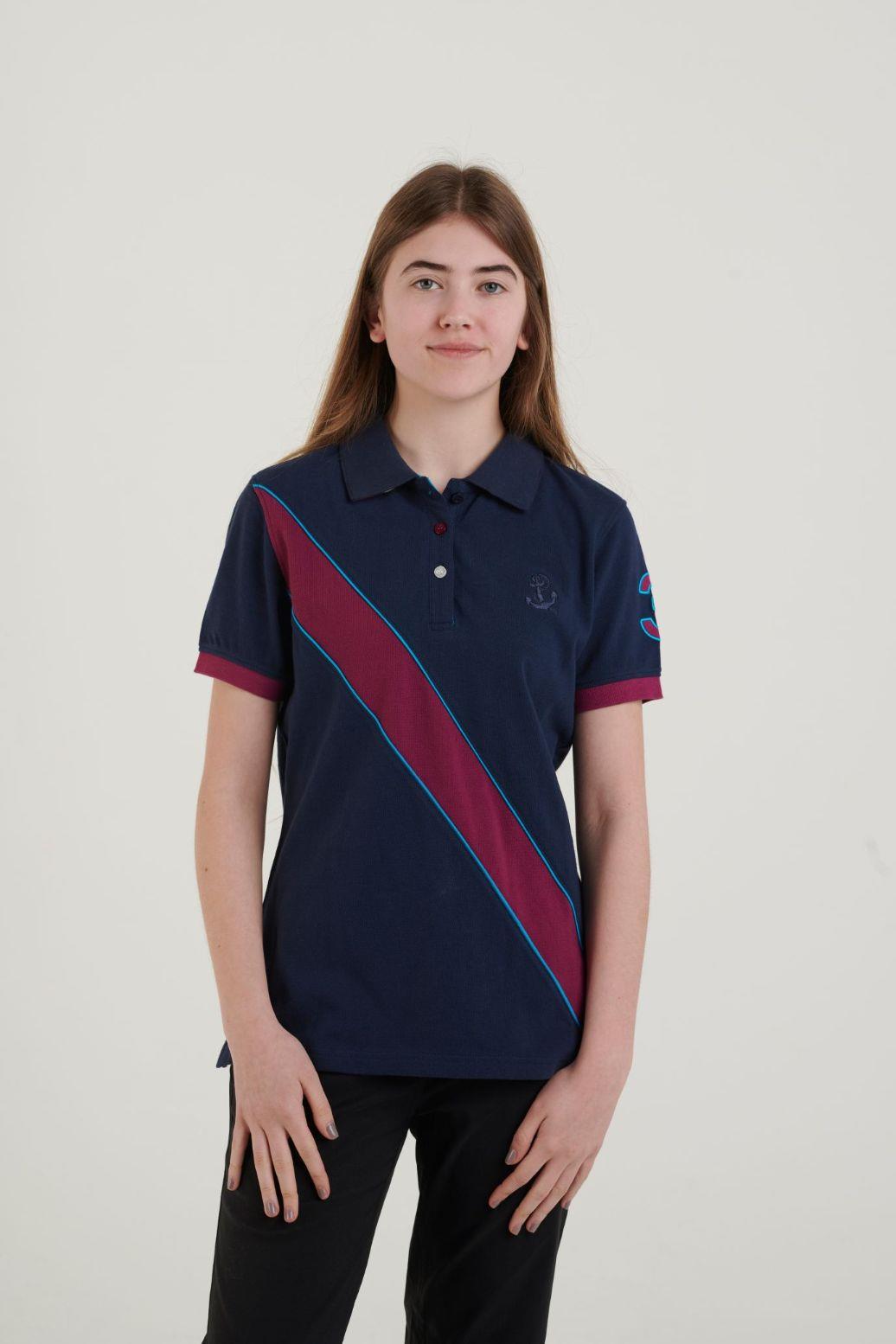 Hazy Blue Womens Short Sleeve Polo Shirt - Carly II - Just £14.99! Shop now at Warwickshire Clothing.