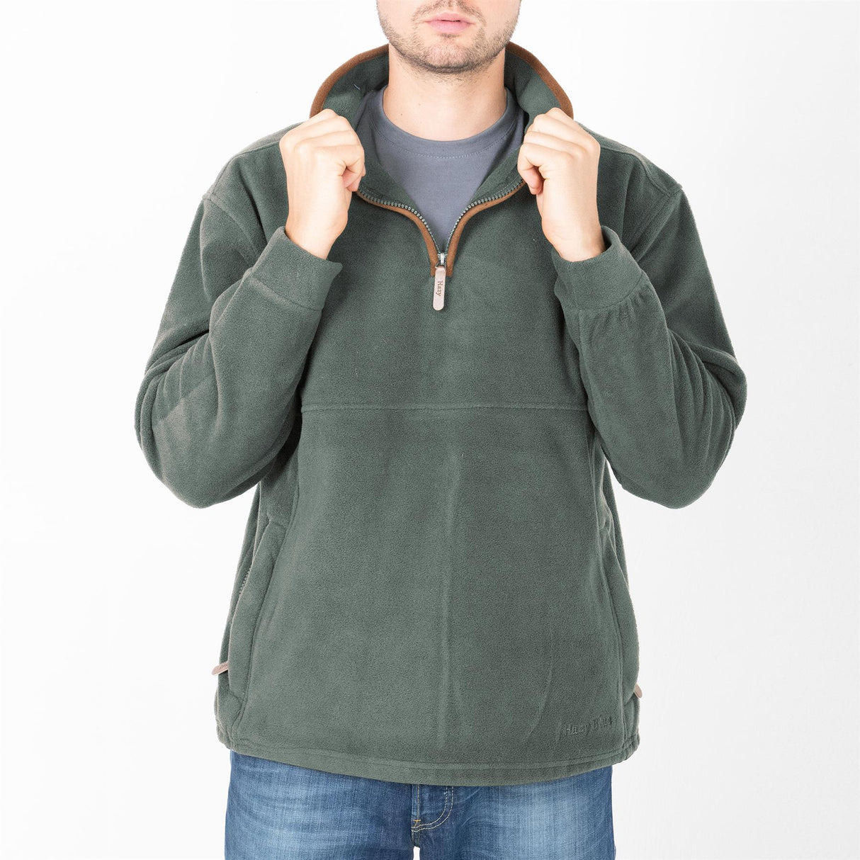 Hazy Blue HAMILTON Mens Fleece Jacket - Just $22.99! Shop now at Warwickshire Clothing. Free Dellivery.