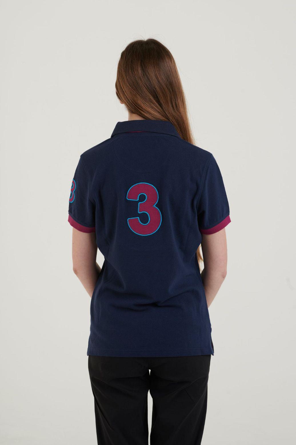 Hazy Blue Womens Short Sleeve Polo Shirt - Carly II - Just £14.99! Shop now at Warwickshire Clothing.