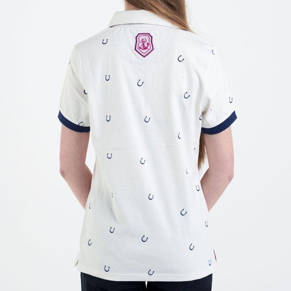 Hazy Blue Womens Short Sleeve Polo Shirt - Pippa - Just £14.99! Shop now at Warwickshire Clothing.
