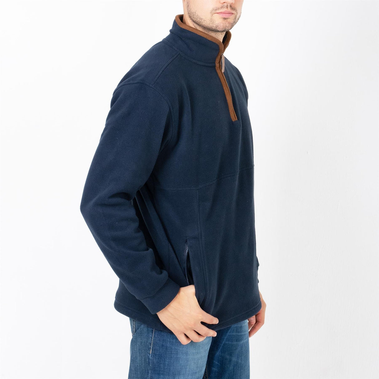 Hazy Blue HAMILTON Mens Fleece Jacket - Just $22.99! Shop now at Warwickshire Clothing. Free Dellivery.