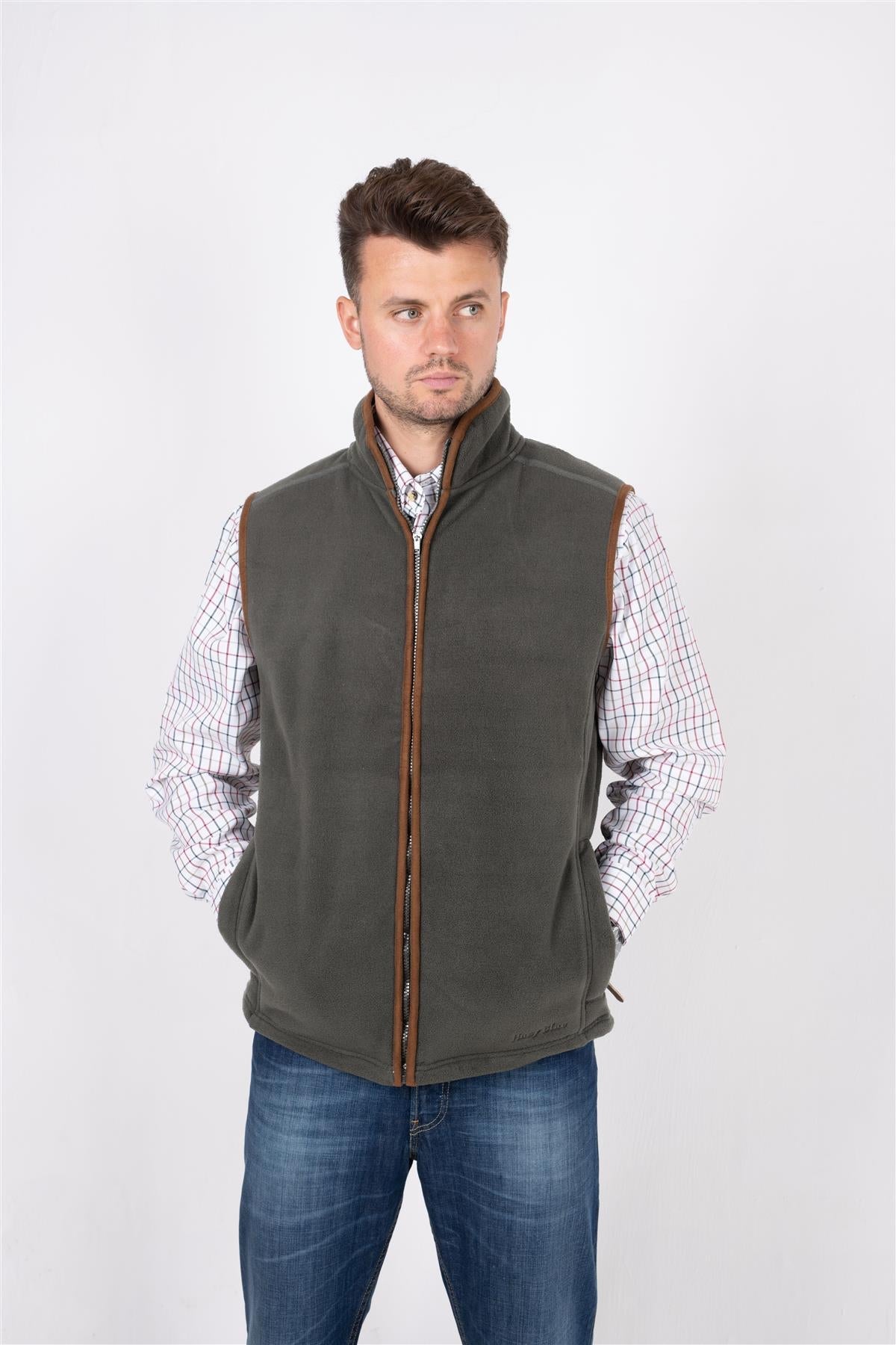 Hazy Blue Mens Fleece Waistcoat Gilet Bodywarmer - Bentley - Just £22.99! Shop now at Warwickshire Clothing.