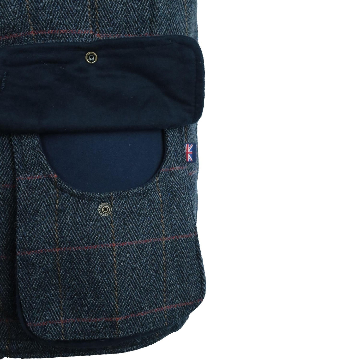 Hazy Blue Tweed Mens Bodywarmer Waistcoat - Just £69.99! Shop now at Warwickshire Clothing.