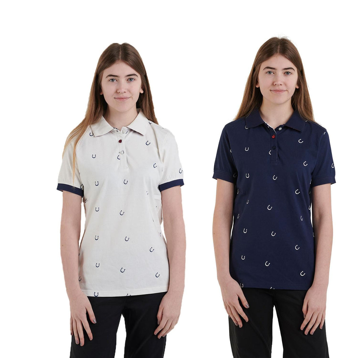 Hazy Blue Womens Short Sleeve Polo Shirt - Pippa - Just £14.99! Shop now at Warwickshire Clothing.