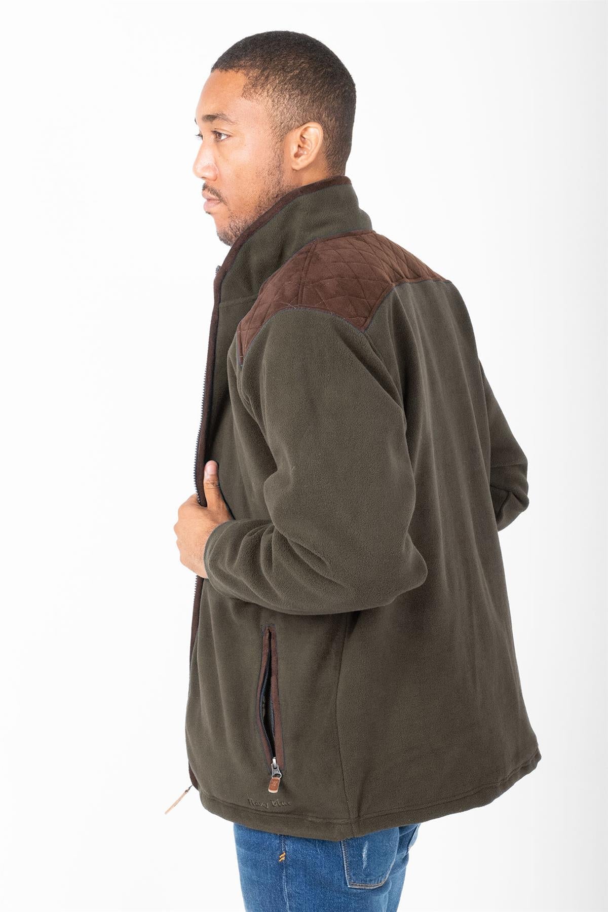 Hazy Blue Marlon Mens Padded Fleece Quilted Jacket - Just £34.99! Shop now at Warwickshire Clothing.