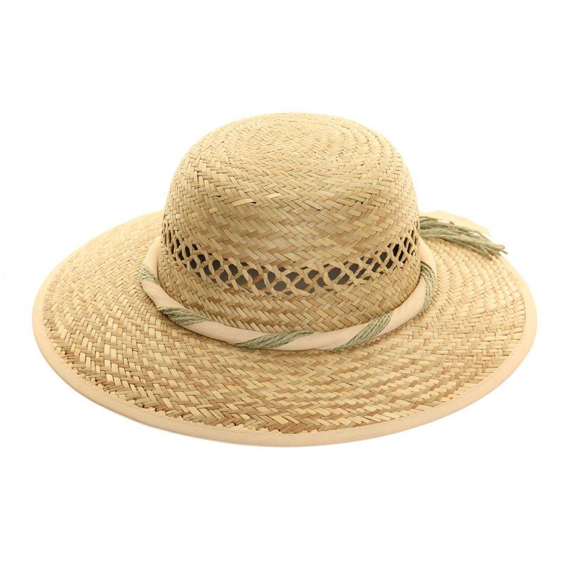 Hazy Blue STRAW WITH RIBBON BAND Womens Hat - Just £9.99! Shop now at Warwickshire Clothing.