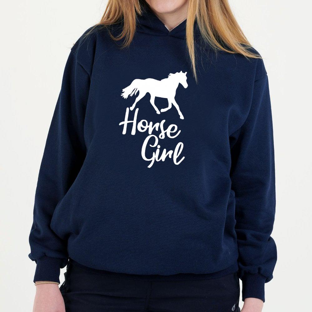 Hazy Blue Womens Pullover Hoodie - Horses - Just £17.99! Shop now at Warwickshire Clothing.