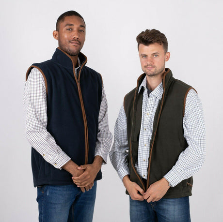 Hazy Blue Mens Fleece Waistcoat Gilet Bodywarmer - Bentley - Just £22.99! Shop now at Warwickshire Clothing.