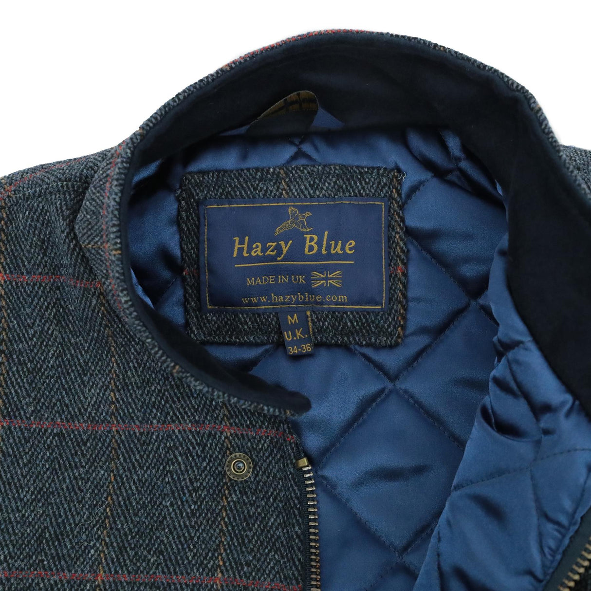 Hazy Blue Tweed Mens Bodywarmer Waistcoat - Just £69.99! Shop now at Warwickshire Clothing.