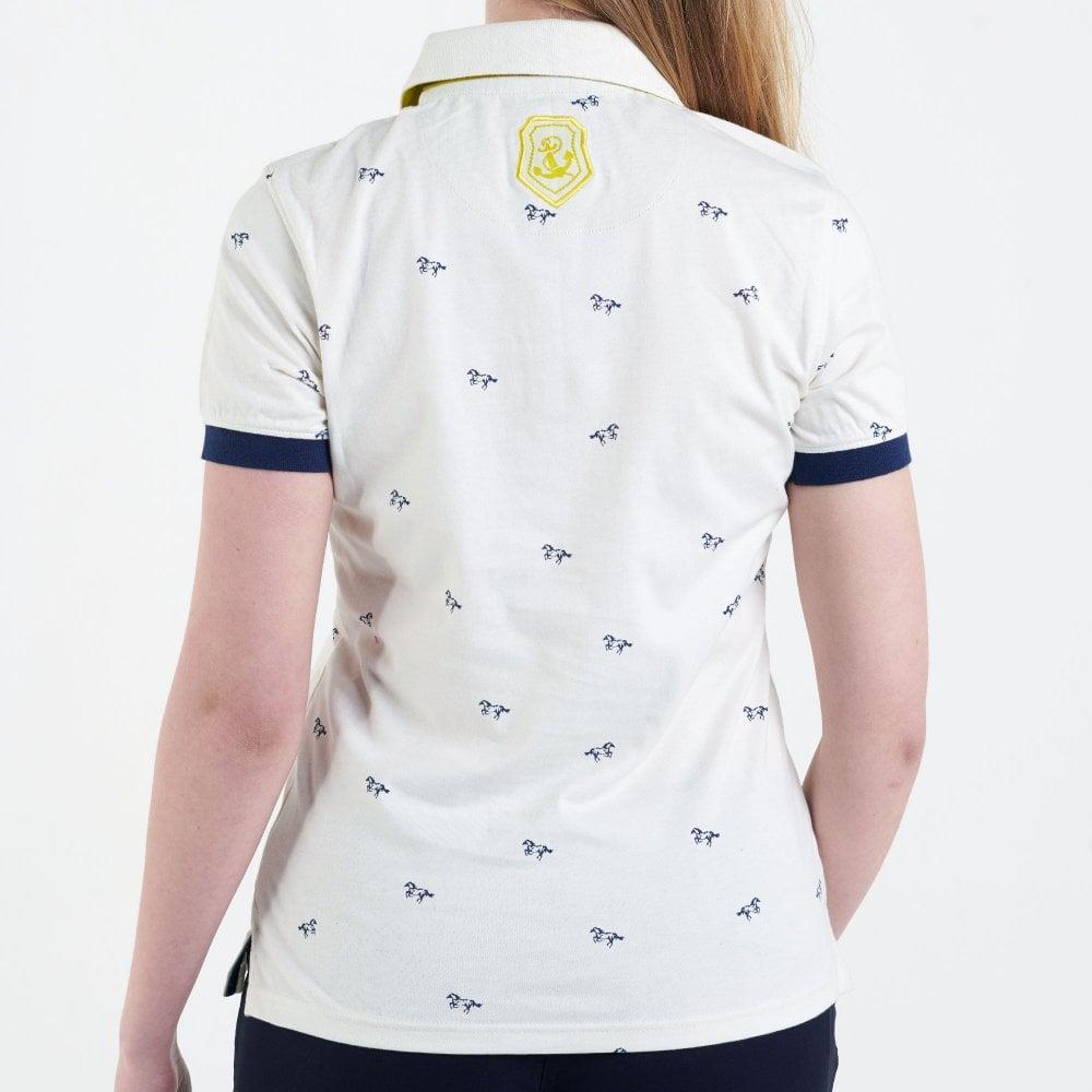 Hazy Blue Womens Cotton Short Sleeve Polo Shirt - Poppy II - Just £14.99! Shop now at Warwickshire Clothing.