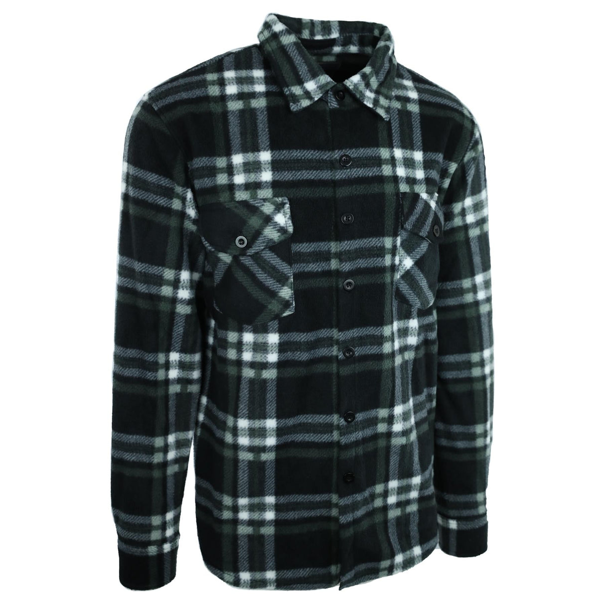 Hazy Blue Trent Men’s Checked Fleece shirt - Just £12.99! Shop now at Warwickshire Clothing.