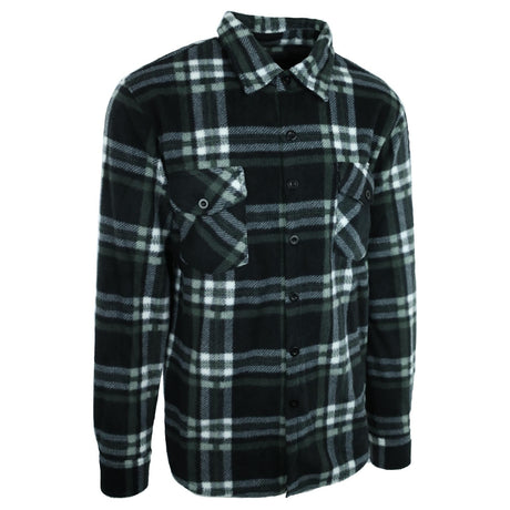 Hazy Blue Trent Men’s Checked Fleece shirt - Just £12.99! Shop now at Warwickshire Clothing.
