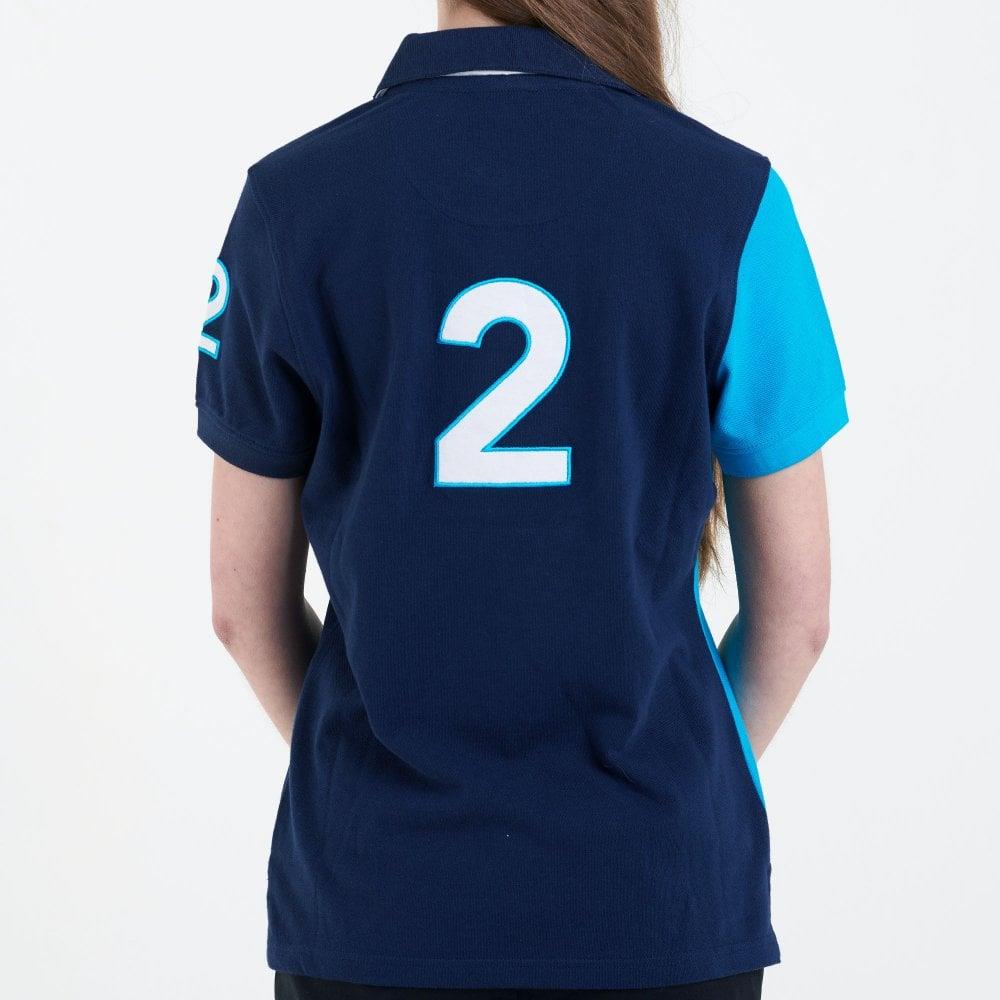 Hazy Blue Womens Short Sleeve Polo Shirt - Chole II - Just £14.99! Shop now at Warwickshire Clothing.