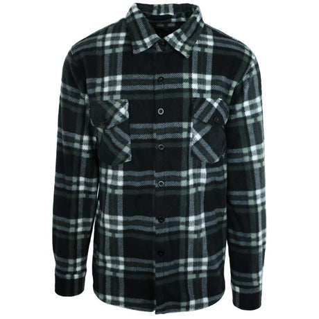 Hazy Blue Trent Men’s Checked Fleece shirt - Just £12.99! Shop now at Warwickshire Clothing.