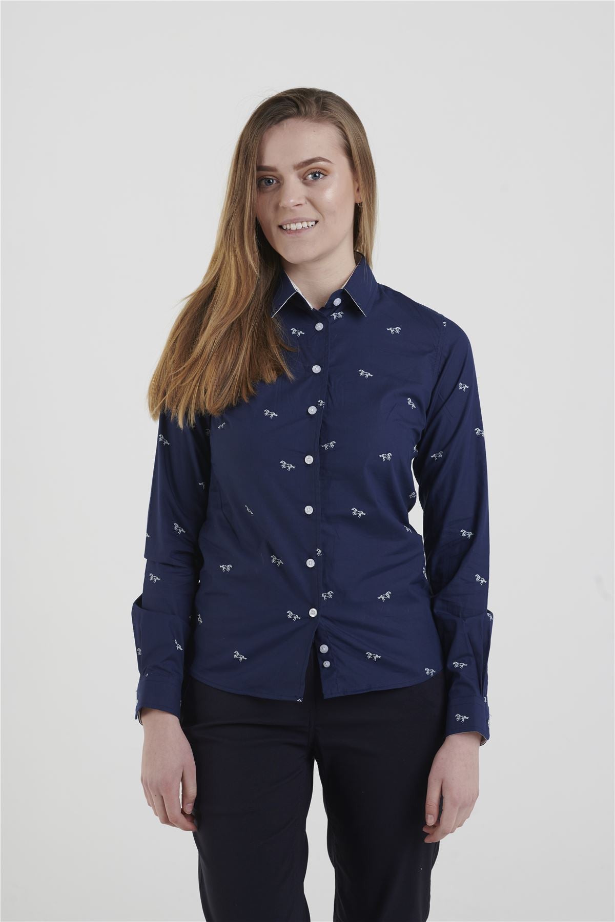 Hazy Blue Womens Ladies Long Sleeve Shirt - Vinita - Just £18.99! Shop now at Warwickshire Clothing.