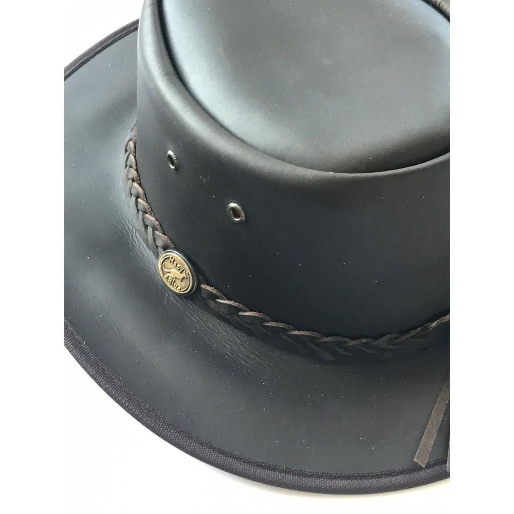 Hazy Blue Melbourne Australian Style Waterproof Bute Leather Hat Brown - Just £29.99! Shop now at Warwickshire Clothing.