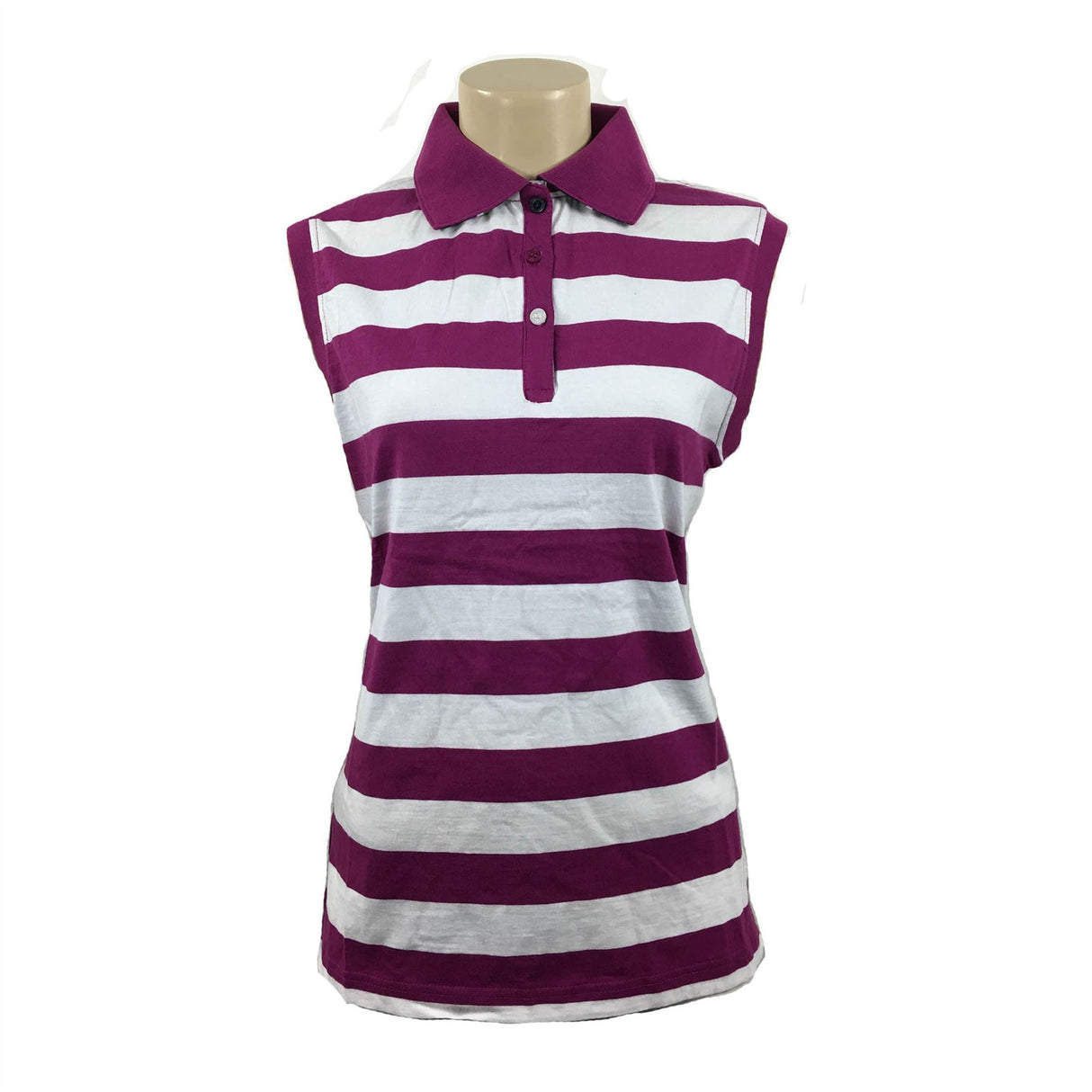 Hazy Blue Womens Sleeveless Polo Shirt - Minnie - Just £14.99! Shop now at Warwickshire Clothing.