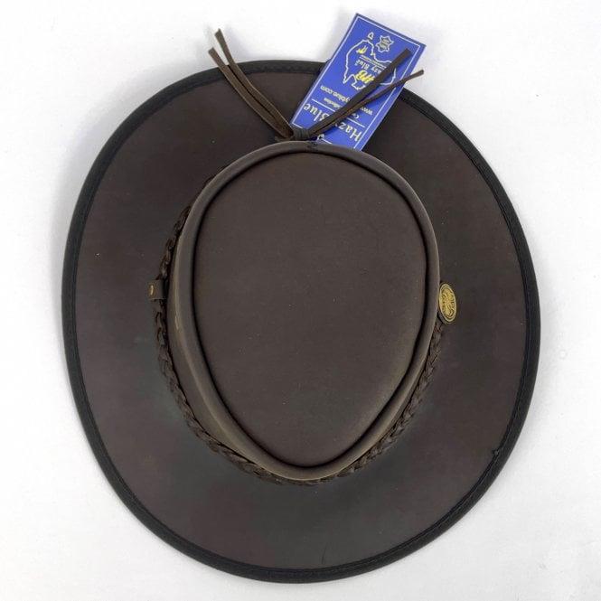 Hazy Blue Melbourne Australian Style Waterproof Bute Leather Hat Brown - Just £29.99! Shop now at Warwickshire Clothing.