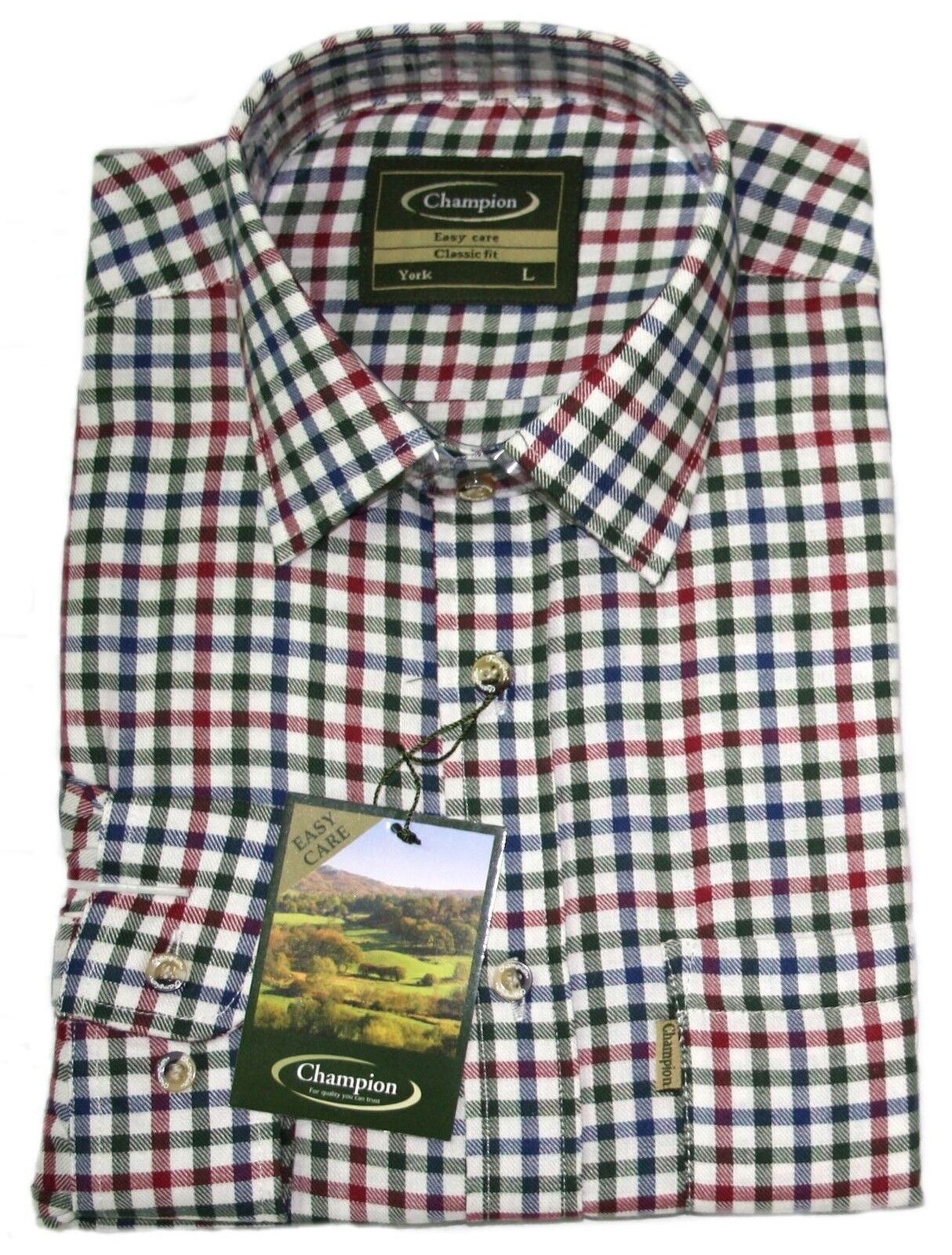 Champion Mens Long Sleeve Check Shirt - Highclere - Just £17.99! Shop now at Warwickshire Clothing.