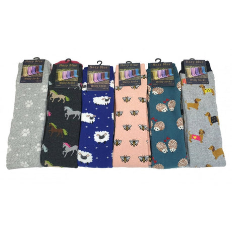 Hazy Blue Welly Socks (Sizes 3-8) - Just £6.49! Shop now at Warwickshire Clothing.