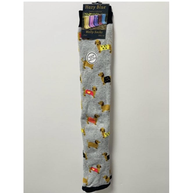 Hazy Blue Welly Socks (Sizes 3-8) - Just £6.49! Shop now at Warwickshire Clothing.