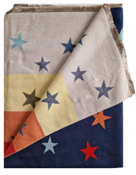 Hazy Blue Womens Pashmina Feel Scarf - Star - Just £13.99! Shop now at Warwickshire Clothing. 