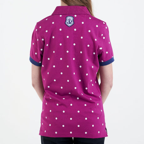 Hazy Blue Womens Short Sleeve Polo Shirt - Lilly - Just £14.99! Shop now at Warwickshire Clothing. 