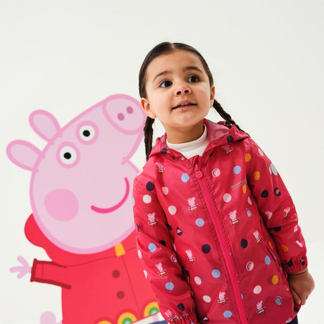 Regatta Kids Peppa Pig Waterproof Hooded Packable Pack-It Jacket Boys Girls - Just £16.99! Shop now at Warwickshire Clothing. 