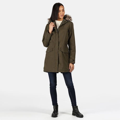 Regatta Womens Serleena II Waterproof Insulated Fur Trim Hooded Parka Jacket - Just £39.99! Shop now at Warwickshire Clothing. 