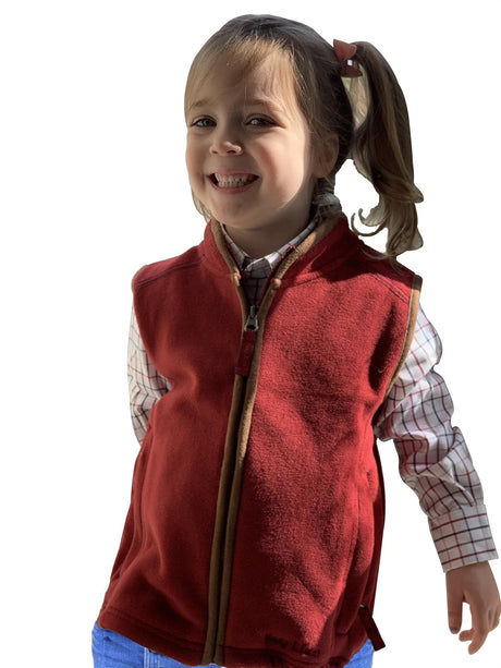 Hazy Blue Freya Full Zip Kids Fleece Bodywarmer - Just £19.99! Shop now at Warwickshire Clothing. 