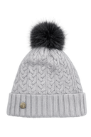 House of Tweed Luxury Plaited Ladies Bobble Pom Pom Beanie Hats