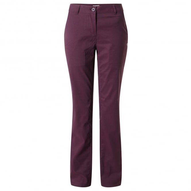 Craghoppers CWJ1072 Ladies Kiwi Pro Stretch Trousers Winterberry - Premium clothing from Craghoppers - Just $36.99! Shop now at Warwickshire Clothing