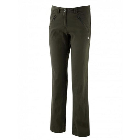 Craghoppers CWJ1072 Ladies Kiwi Pro Stretch Trousers Dark Khaki - Premium clothing from Craghoppers - Just $36.99! Shop now at Warwickshire Clothing