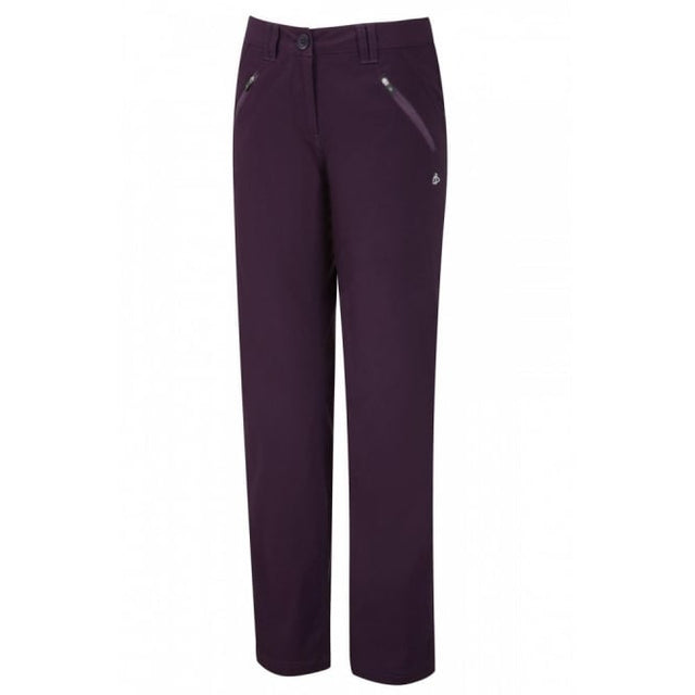 Craghoppers Ladies Kiwi Pro Stretch Trousers Dark Purple - Just £29.99! Shop now at Warwickshire Clothing. 