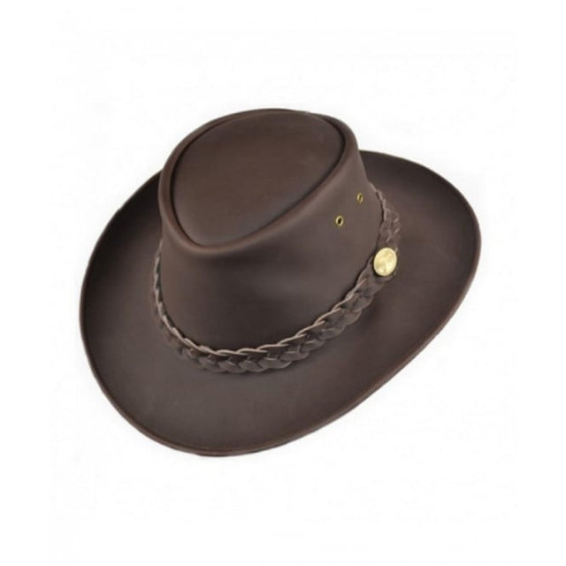 Australian Style Waterproof Leather Hat Brown - Premium clothing from Hazy Blue - Just $24.99! Shop now at Warwickshire Clothing