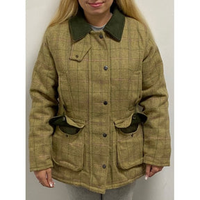 Wood Green Ladies Tweed Jacket Beige Check - Just £74.99! Shop now at Warwickshire Clothing. 