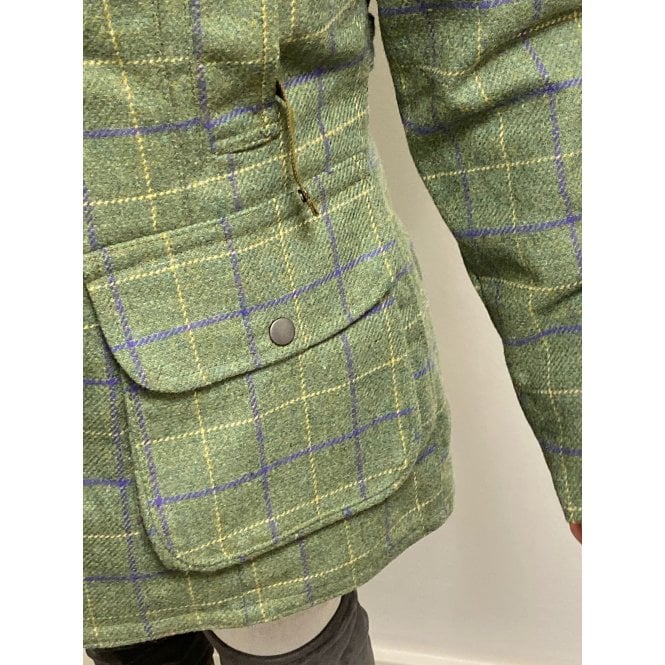 Wood Green Ladies Tweed Jacket Green Blue Check - Premium clothing from Wood Green - Just $78.99! Shop now at Warwickshire Clothing