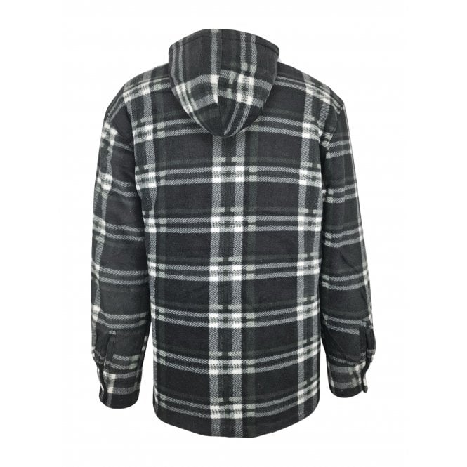 Hazy Blue Kids Sherpa Fleece Lined Checked Hooded Shirt - Premium clothing from Hazy Blue - Just $18.99! Shop now at Warwickshire Clothing