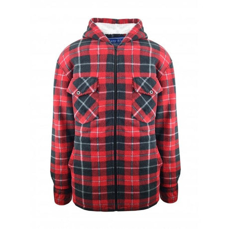 Hazy Blue Kids Sherpa Fleece Lined Checked Hooded Shirt - Just $18.99! Shop now at Warwickshire Clothing. Free Dellivery.