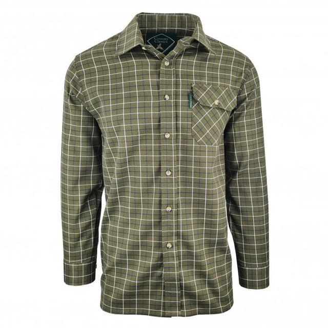 Country Classics Mens Long Sleeved Check Shirt - Woburn Green - Just $18.99! Shop now at Warwickshire Clothing. Free Dellivery.