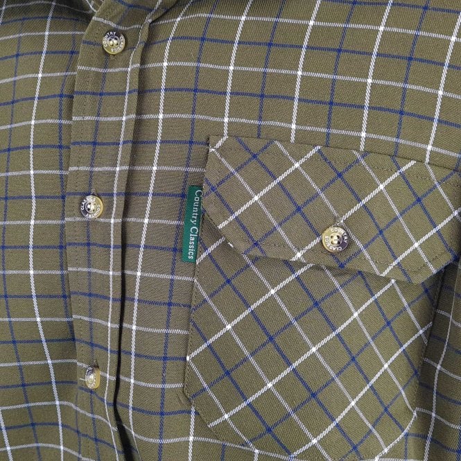 Country Classics Mens Long Sleeved Check Shirt Woburn Green - Premium clothing from Country Classics - Just $19.99! Shop now at Warwickshire Clothing