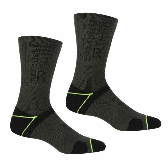 Regatta Mens Blister Protect II Anti Bacterial Walking Socks RMH043 (2 PACK) - Premium clothing from Regatta - Just $12.49! Shop now at Warwickshire Clothing
