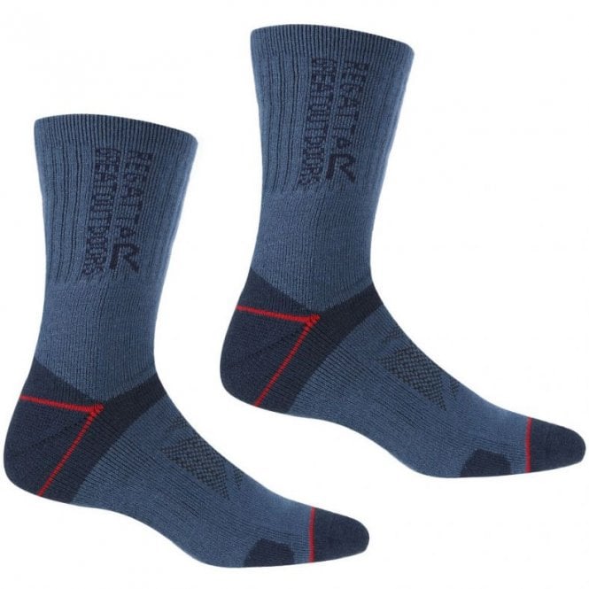 Regatta Mens Blister Protect II Anti Bacterial Walking Socks RMH043 (2 PACK) - Premium clothing from Regatta - Just $12.49! Shop now at Warwickshire Clothing